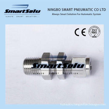 Ningbo Smart Welding Male Bulkhead Quick Connector Pneumatic Pipe Fittings